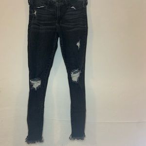 Abercrombie low rise ankle jeans